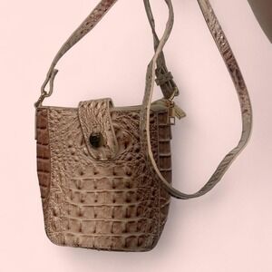 Faux Gator Material Satchel